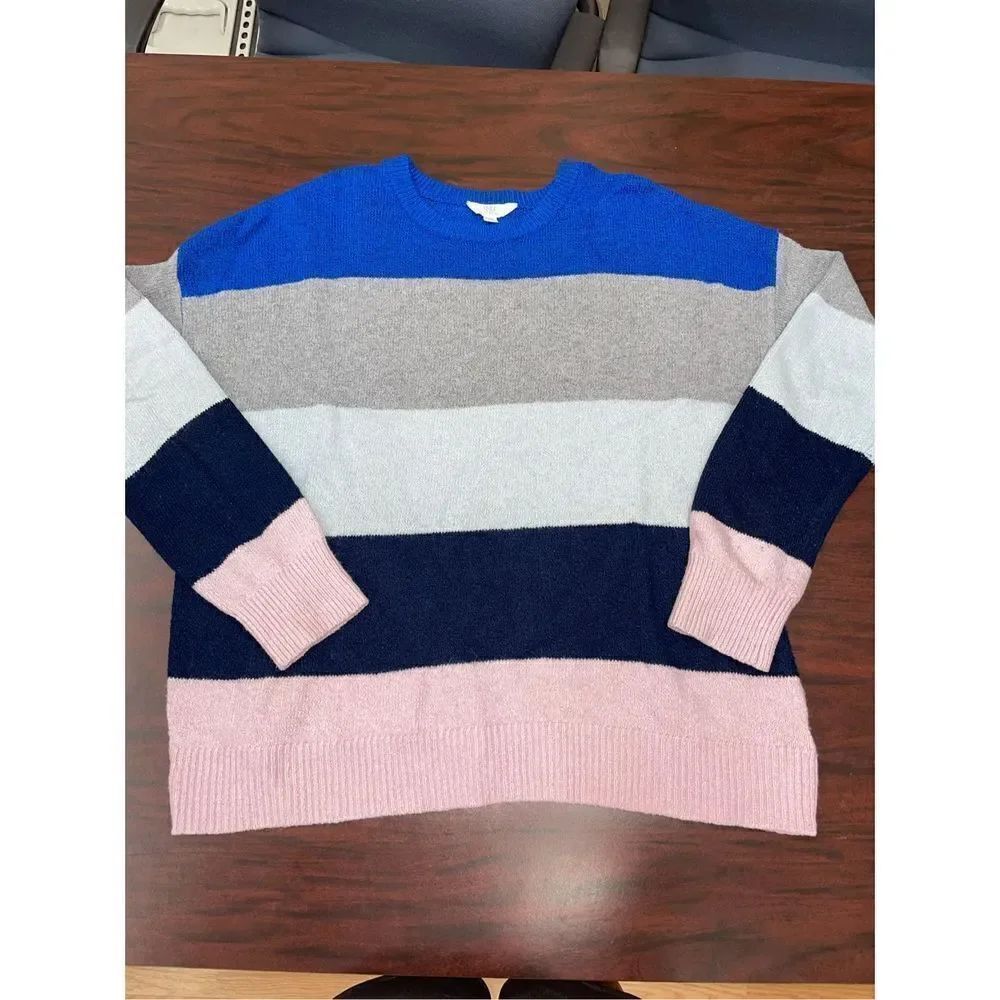 Time & Tru Royal Spice Stripe Sweater- XXXL